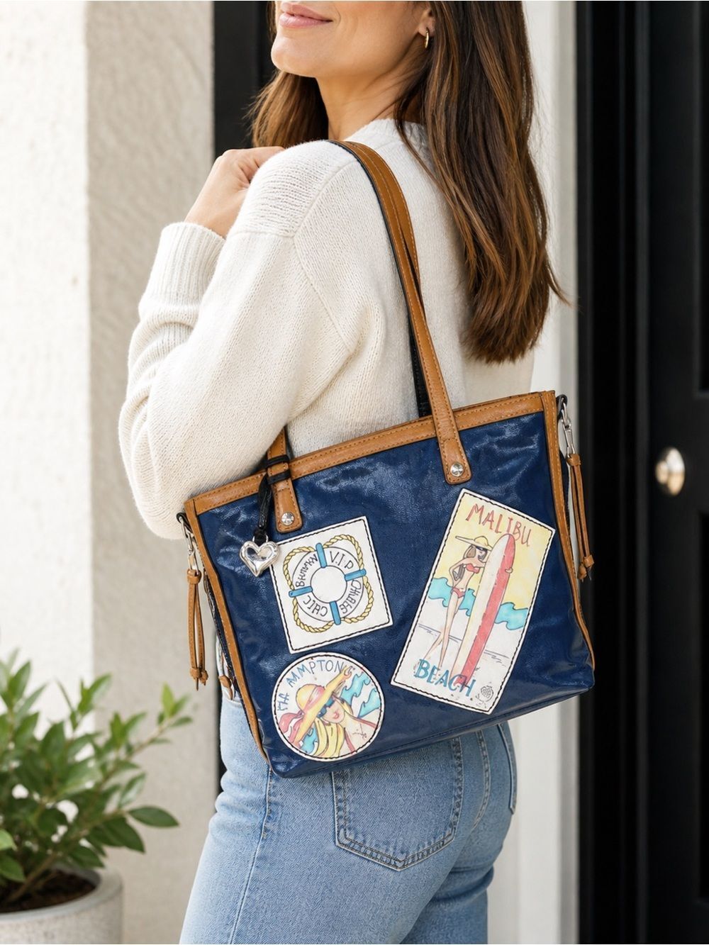 Brighton Riviera Fashionista VIP Leather Tote